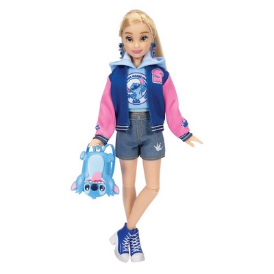 Disney ILY 4ever 12.5" Stitch Doll Varsity Jacket Blonde Hair/Brown Eyes