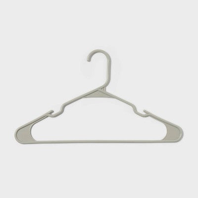 18pk Plastic Hangers Gray - Brightroom (LOCAL PICKUP ONLY)