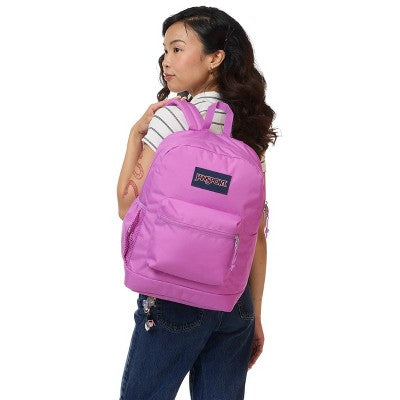JanSport Cross Town Plus 17" Fits 15" Laptop Water Resistant Backpack - Fuchsia