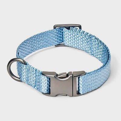 Fashion Adjustable Length and Reinforced Stitching Dog Collar - XS - Blue - Boots & Barkley