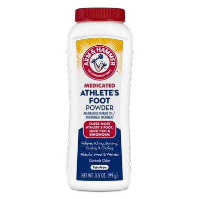 Arm & Hammer Medicated Athlete's Foot Powder - 3.5oz
