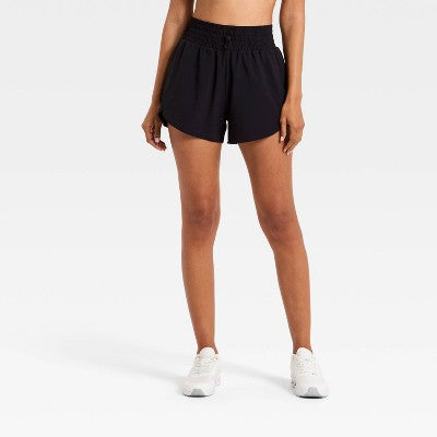 Women's Active Light High-Rise Shorts 3" - All In Motion Black S