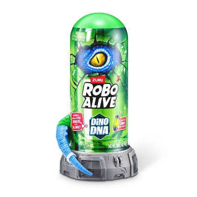 Robo Alive Dino DNA Animal Figure: Dinosaur Toy Playset with 10 PVC Pieces