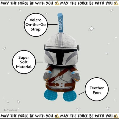 Star Wars Mandalorian Teether Feet Blanky Toy: Emotional Development, Sensory Development, Fine Motor Skills