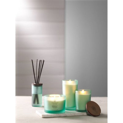 3.7oz Lidded Glass Jar Candle Water Lily Pear - Chesapeake Bay Candle: Soy Wax Blend with Essential Oils, 24hr Burn Time