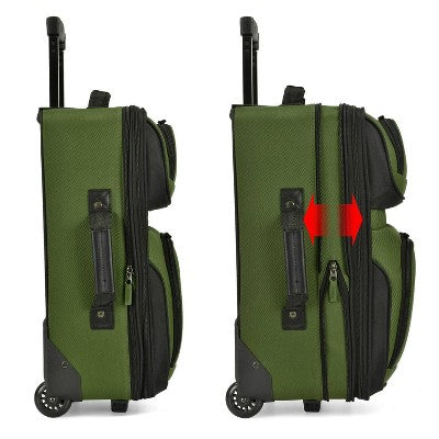 U.S. Traveler Rio 2pc Expandable Softside Carry On Luggage Set - Dark Green