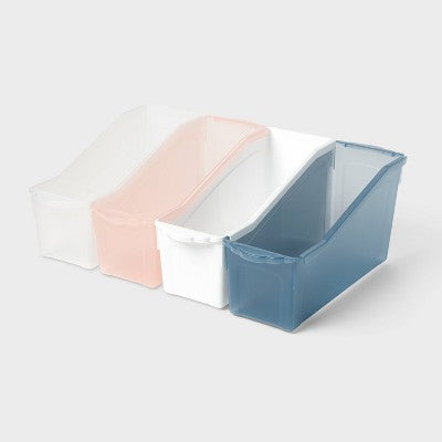 Book Storage Bin translucent blue - up&up