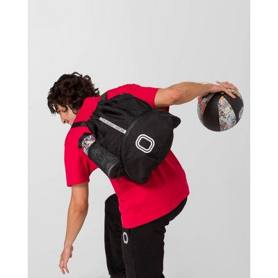 Overtime Elite Cinch Sports Drawstring Bag with Shoe Compartment - Noise Ice Blue