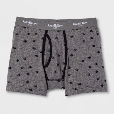 Men's Boxer Briefs - Goodfellow & Co Heather Grey L