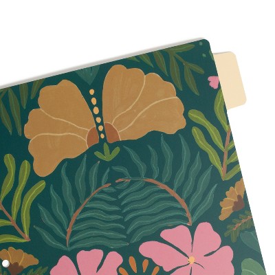 U Brands 5 Tab Paper Dividers Folklore Fauna
