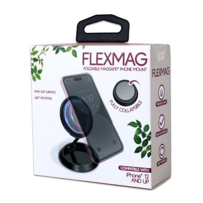 iJoy Flex Mag Foldable Magnetic Phone Universal Mount - Silver