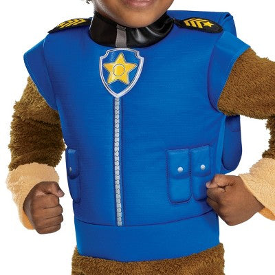PAW Patrol Nickelodeon Boys' Chase Deluxe Costume Jumpsuit 2T