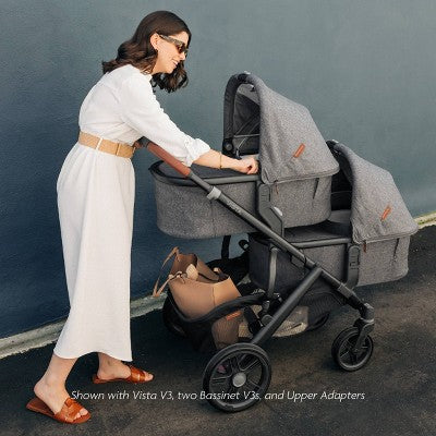 UPPAbaby Lower Car Seat Adapter for Vista, fits RumbleSeat V2+, Bassinet, Mesa & Aria