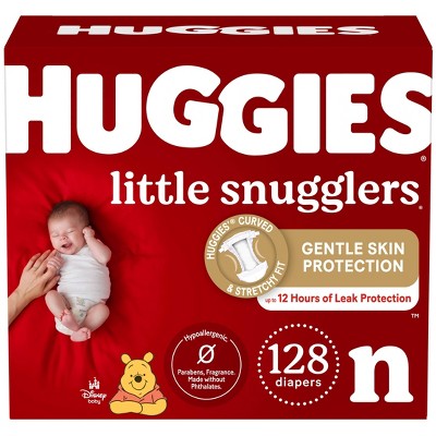 Huggies Little Snugglers Disposable Diapers - Size Newborn - 128ct