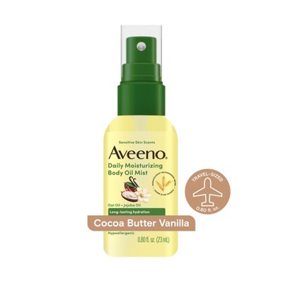 Aveeno Daily Moisturizing Body Oil Mist with Oat and Jojoba Oil for Rough, Dry and Sensitive Skin - 0.8 fl. oz