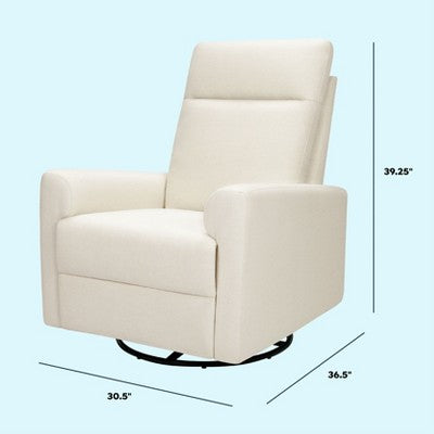 DaVinci Erin Press-Back Recliner and Swivel Glider - Vanilla (LOCAL PICKUP ONLY)