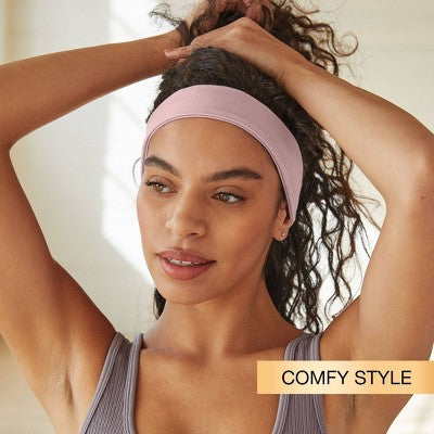 scunci Stretch Polyester Headbands - Pastels - 10pcs