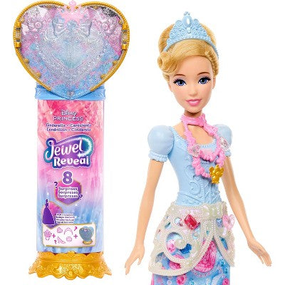 Disney Princess Jewel Reveal Cinderella Fashion Doll with 8 Surprises