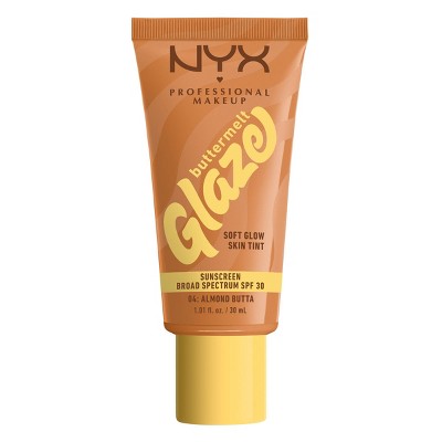 NYX Professional Makeup Buttermelt Glaze Skin Tint with SPF 30 - Almond Butta - 1.01 fl oz