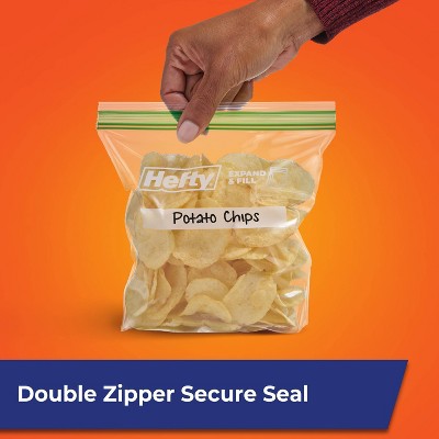 Hefty XL Sandwich Expand and Fill Food Storage Bags - 130ct