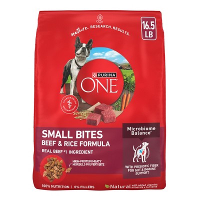 Purina ONE SmartBlend Small Bites Beef & Rice Formula Adult Dry Dog Food - 16.5lbs (LOCAL PICKUP ONLY)