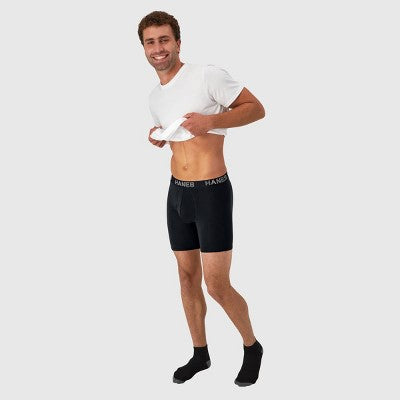 Hanes Premium Men's 3pk Boxer Briefs Total Support Pouch - Small