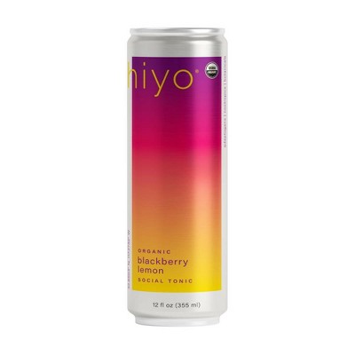 Hiyo Non-Alcoholic Blackberry Lemon Organic Social Tonic - 4pk/12 fl oz Cans