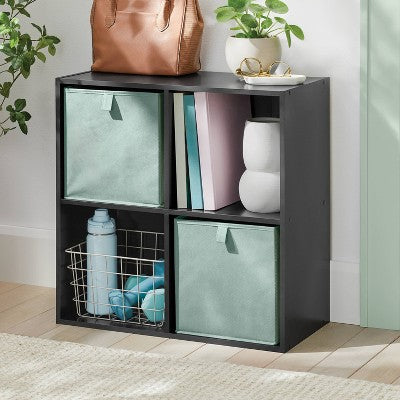11" 4 Cube Organizer Black - Brightroom (LOCAL PICKUP ONLY)