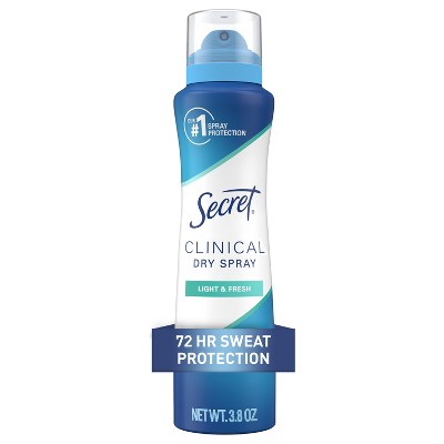Secret Clinical Dry Spray Antiperspirant & Deodorant - Light & Fresh - 3.8oz