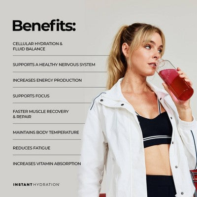 Instant Hydration Cherry Electrolyte Drink Mix Sports Drink - 10ct/67gms