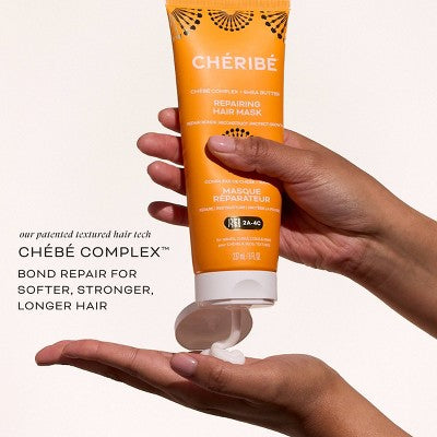 Cheribe Repairing Hair Mask with Chebe Complex + Shea Butter for Dry Damaged Hair - 8 fl oz