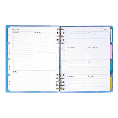 The Happy Planner 2025 Weekly/Monthly Planner 9.75"x8.75" Classic Ethereal Elements: Adult Twin-Wire Calendar, 7x9.25"