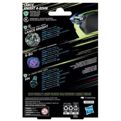 Beyblade Lance Knight 4-80HN Defense Battle Top