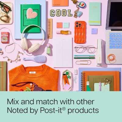 Noted by Post-it Mini List Notes Mint Green