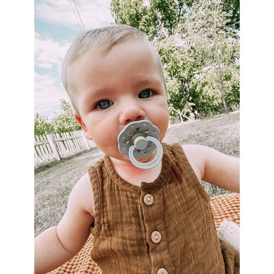 Bibs Boheme Latex Pacifier - 6-18m - Size 2 - 2pk - Sage/Cloud