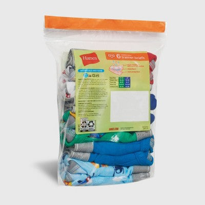 Hanes Toddler Boys' 6pk Training Briefs 4T