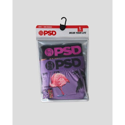 PSD Men's Flamingo Print Briefs - Purple/Pink XL