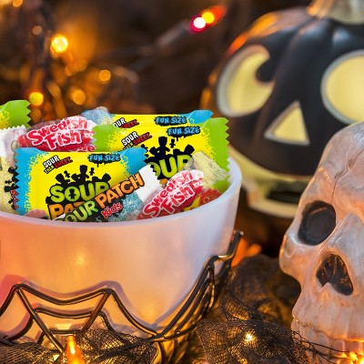 SOUR PATCH KIDS, Swedish Fish Halloween Candy - 49.12oz