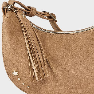 Girls' Fringe Crossbody Bag - art class Brown