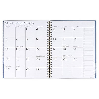 See It Bigger 2025-2026 15 Month Monthly/Weekly 9"x11" Planner Large