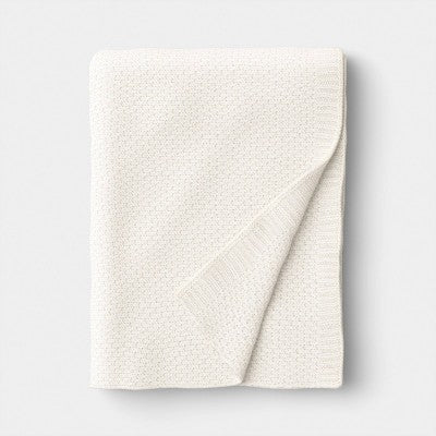 Everyday Knit Throw Pillow White/Ivory - Threshold