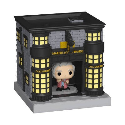Funko Bitty POP! Towns: Harry Potter Garrick Ollivander and Ollivander's Wand Shop Figures