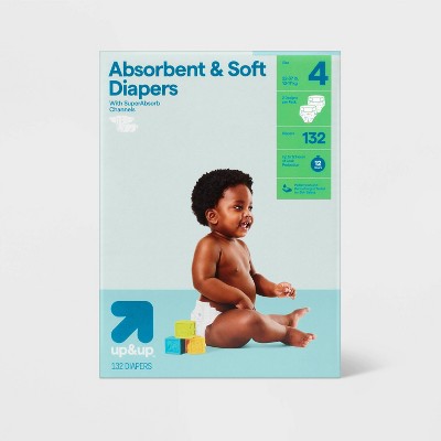 Disposable Diapers - Size 4 - 132ct - up&up