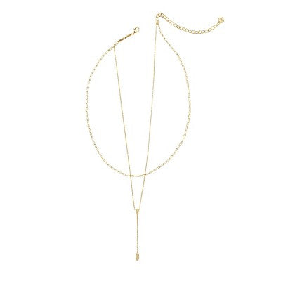 Kendra Scott Jaimee 14K Gold Over Brass Multi-Strand Necklace - Gold: Lobster Claw Clasp, 16" Length