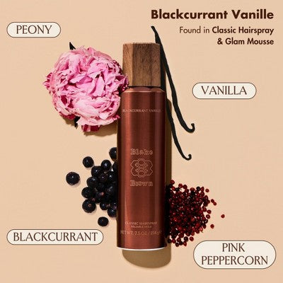 Blake Brown Classic Hairspray - Reliable Flexible Hold - Blackcurrant Vanille - Vanilla Floral Fragrance - 7.5fl oz: Paraben-Free, Vegan