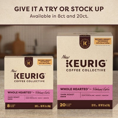 Keurig Coffee Collective Whole Hearted Dark Roast K-Cup Coffee Pods - 8ct