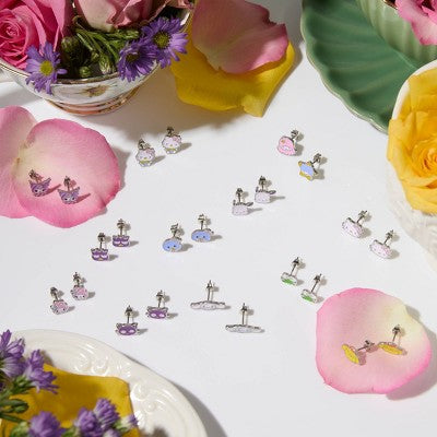Girls' 12pk Hello Kitty and Friends Earring Set