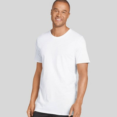 Jockey Generation Men's Tall Cotton Crew Neck Undershirt 2pk - White LT: Relaxed Fit, Moisture Wicking, Tagless