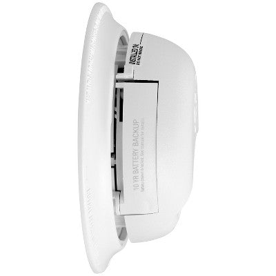 First Alert Precision Detection Interconnect Hardwired Smoke Alarm with 10-Year Battery Backup