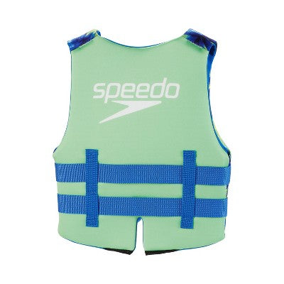 Speedo Youth PFD Life Jacket Vest - Blue Palm Trees